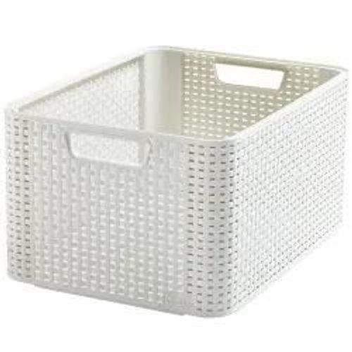 Panier de rangement Curver Style L blanc