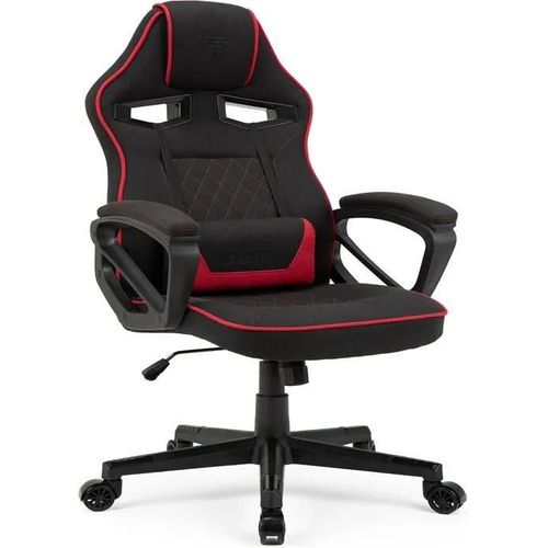 Sense7 Chaise De Jeu Knight, Fauteuil De Jeu Ergonomique Avec Coussins Lombaires Réglables, Fonction De Bascule - Noir-Rouge