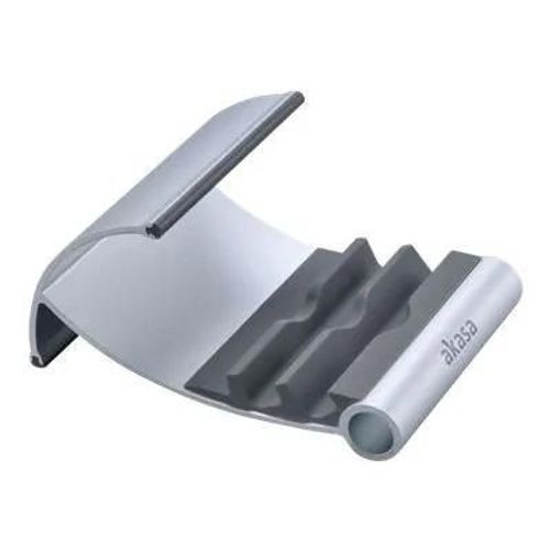 Socle de bureau - AKASA - Leo - Gris - Aluminium - Compatible avec iPad 1, 2, 3, 4