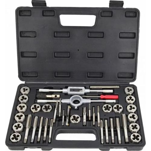 Filiere - buse de filage - taraud Awtools - AW20415 - JEU DE TARAUDS ET FILIERES 40 pièces.
