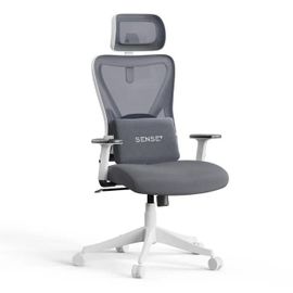 Chaise De Bureau Ergonomique - Sense7 - Tone - Appui-Tête Réglable - Accoudoirs Ajustables - 130kg