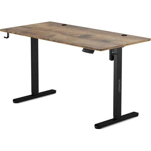 Bureau Électrique - Sense7 - Nojo - Réglage Hauteur 72-118 Cm - Chêne Noir - 140x70 Cm