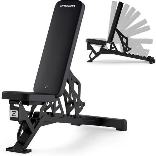 Banc De Musculation - Zipro - Nocardio - Pliable - 8 Niveaux De Réglage - 140 Kg Max