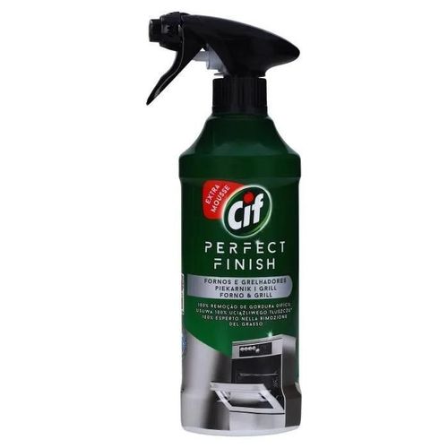 Spray CIF Nettoyant Cuisine Four et Grill, Elimine 100% des Graisses Brûlées 435ml
