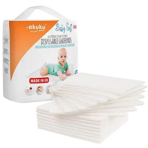 Akuku Protection Jetable 40x60cm Baby Soft 15 Pcs