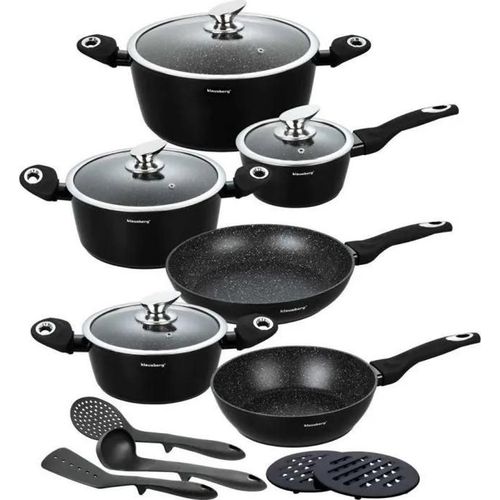 Casserole Klausberg - Kb-7322 - Ensemble De 15 Pots En Granit