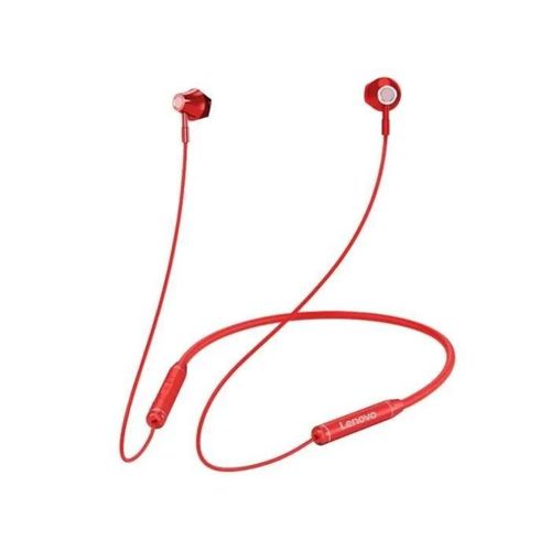 Casque - ecouteurs Lenovo - HE06R - Casque Bluetooth sans fil à bobine mobile HE06 czerwone
