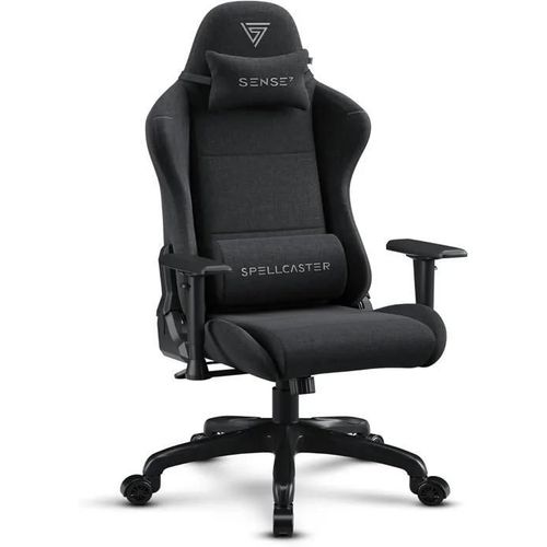 Sense7 Chaise Gaming Spellcaster Fuku - Alcantara Haut De Gamme - Confort Ergonomique, Inclinaison 160°, Accoudoirs Réglables