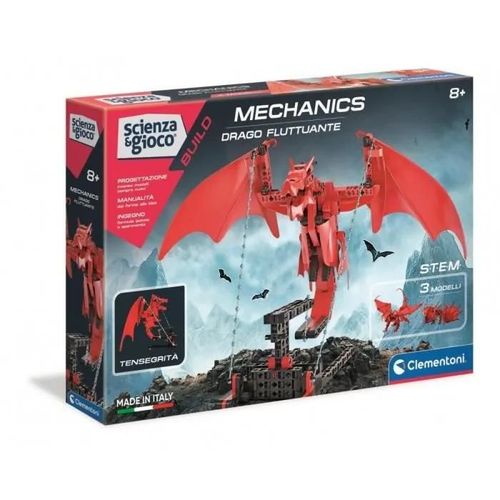 Jouet - CLEMENTONI - Dragon flottant - 220 pièces - A monter soi-même - 8 ans - Enfant - Mixte