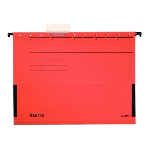 Leitz Alpha Dossier Suspendu Base-V A4 À Onglets Rouge-19860025
