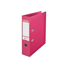 Classeur À Levier - Esselte - No.1 - 75 Mm - A4 - Fuchsia - 500 Feuilles