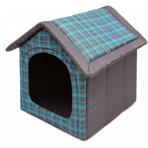Panier Pour Chien Et Chat - Hobbydog - Budnkr16 R4 - Bleu - 60 X 55 Cm - Toit Amovible