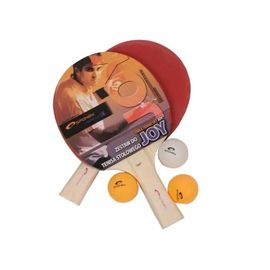 Raquettes De Tennis De Table - Joy - Set De 2 Raquettes - 3 Balles - Noir - Adulte - Mixte
