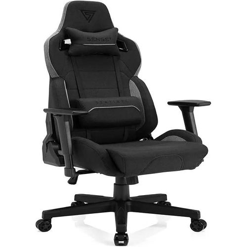 Fauteuil Gaming - Sense7 - Sentinel - Ergonomique - Tissu Noir-Gris