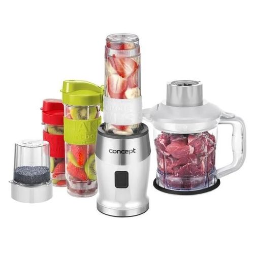 CONCEPT électroménager SM3391 Mixeur smoothie « FRESH & NUTRI » 700 W blanche 1200 ml hachoir moulin