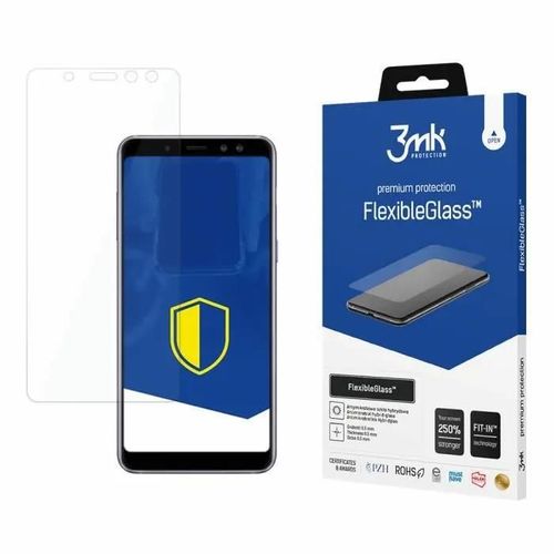 Verre Hybride 3mk Samsung Galaxy A8 2018 - Flexibeglass¿ - Transparent - Tu