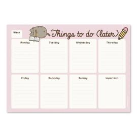 Bloc-Notes Semainier A4 Pusheen Rose Collection