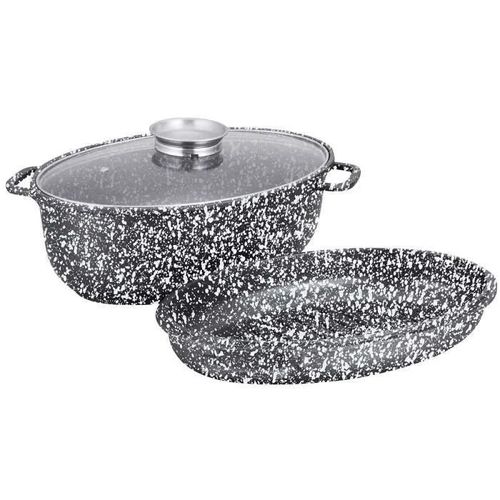 Plat À Rôti Ceramique, Avec Couvercle 38cm Klausberg Kb-7367