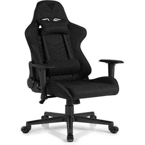 Fauteuil Gaming Sense7 Spellcaster - Fauteuil D'ordinateur Fauteuil De Bureau Hdf Fabric Noir