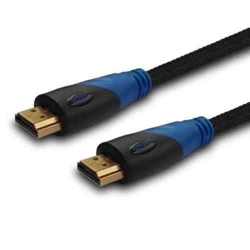 Câble HDMI Savio CL-07 - 3m - 4096 x 2160 pixels - Compatibilité 3D - Noir, Bleu