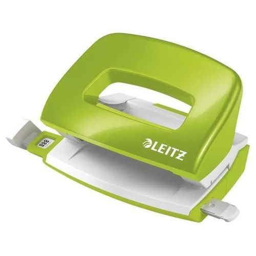 Leitz Mini Perforateur, 10 Feuilles, Réglette De Guidage Avec Marquage