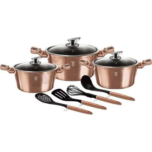 Pots Marmites Faitouts En Granit Berlinger Haus Rose Gold Bh-6151