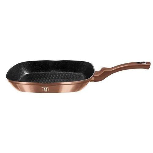 Poêle À Frire - Berlinger Haus - Bh-1889 - 28 Cm - Granit Triple Couche - Rose Gold Noir