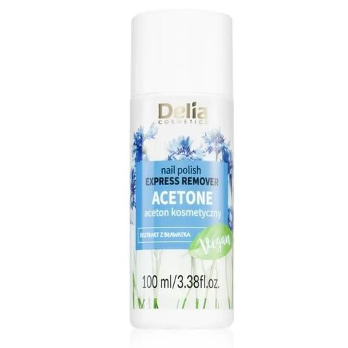 Delia Cosmetics Dissolvant Pour Vernis À Ongles Nail Express Acétone Vegan 100 Ml Multicolore