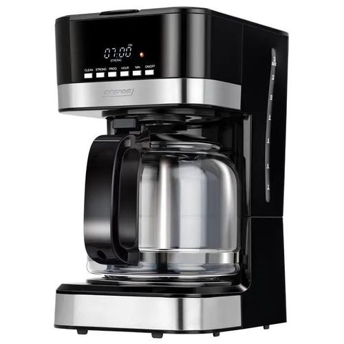 Cafetière À Filtre Machine À Café Électrique Programmable 15 Tasses 1,8 Litre Mpm Mkw-05 950w Noir/Argent 01061