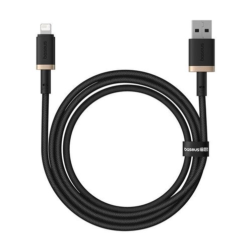 Câble de données USB vers Lightning, 2,4 A, 1 m - Baseus Dura (P1037780101U01-00) - Or / Noir