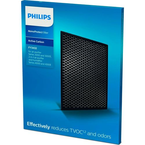 PHILIPS® 1x Filtre Original au Charbon Actif Purificateur AC3252/AC3254/AC3256/AC3257/AC3258/AC3259/AC3260/AC4550/AC4558