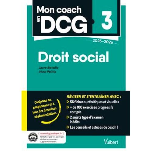 Mon Coach En Dcg 3 : Droit Social 2025-2026