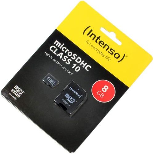 Doro 2424, MicroSDHC Carte mémoire, 8Go, Classe 10, High Speed, Adaptateur SD