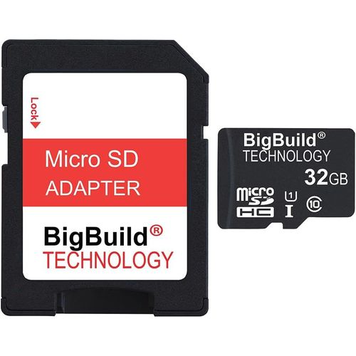 32Go Ultra Rapide Class 10 80Mo/s MicroSD SDHC Carte mémoire pour Samsung Galaxy J7 Prime Mobile, Adaptateur SD Inclus