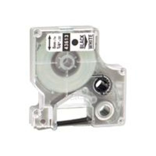 DYMO D1 - Ruban d'étiquettes auto-adhésives - noir sur blanc - rouleau (0,64 cm x 7 m) 1 rouleau(x) - pour LabelMANAGER