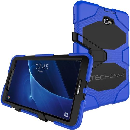 Étui Pour Galaxy Tab A 10.1"" 2016/2018 [Seulement Pour Série Sm-T580] Coque Rigide, Protection Anti-Choc, Support Amovible Compatible Avec Samsung Galaxy Tab A 10.1 2016/2018 -Bleu