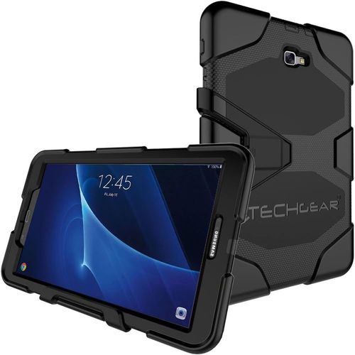 Étui Pour Galaxy Tab A 10.1"" 2016/2018 [Seulement Pour Série Sm-T580] Coque Rigide, Protection Anti-Choc, Support Amovible Compatible Avec Samsung Galaxy Tab A 10.1 2016/2018 -Noir