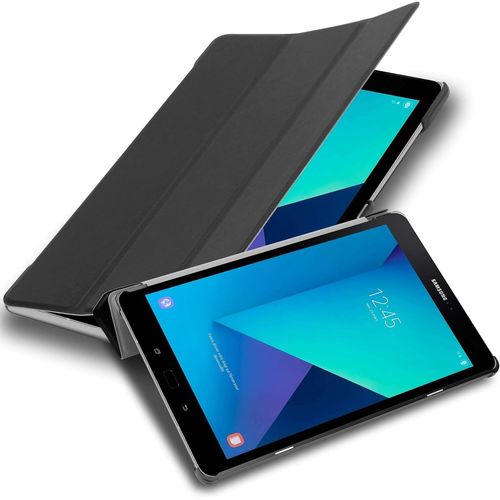 Cadorabo Coque Tablette Pour Samsung Galaxy Tab S3 (9.7"" Zoll) Sm-T820n / T825n En Noir Satin - Housse Protection Très Fine En Similicuir En Style Livre Avec Auto Wake Up Et Stand Horizontal