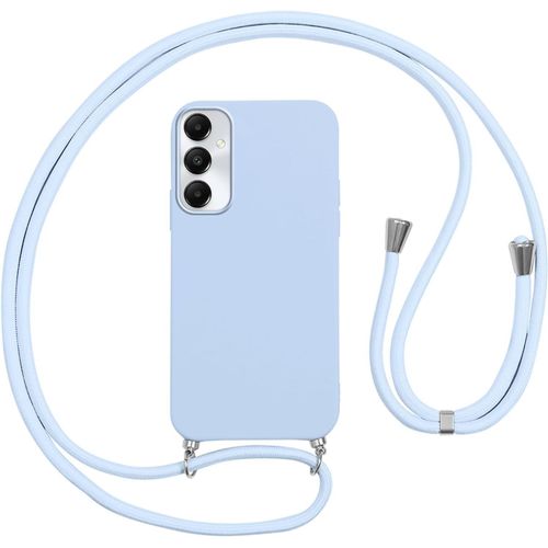 Coque Pour Samsung Galaxy A05s Avec Cordon,Etui Silicone Souple Antichoc Housse Avec Collier Bandoulière Chaîne Lanière,Téléphone Étui Case Cover De Protection Pour Samsung A05s 6.7"", Lila