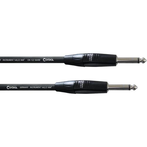 Cordial Cables Câble Guitare Jack 1,5 M Câbles Instrument Essentials Jacks Droits