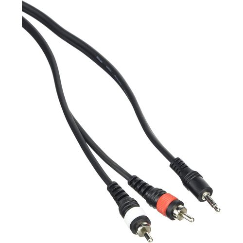SYC3-MPS2CM E Câble Mini Jack stéréo 2 x mâle RCA Noir