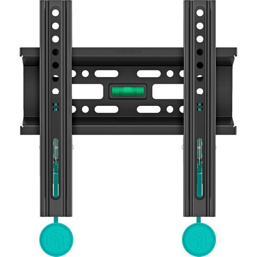Support TV Mural Fixe pour 17-43 Pouces TV & Ecran, Accroche TV Mural Universel Poids jusqu'à 30 kg - Fixation Murale TV Fixe VESA 75x75 - VESA 200x200 mm/Support Tele Mural Fixe FM1-B Noir