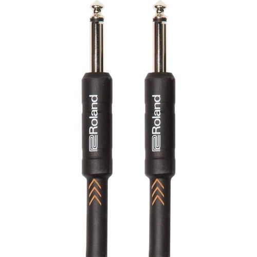 Câble d`instrument gamme Black - Connecteurs droits en jack 1/4 de pouce, 6 m - RIC-B20