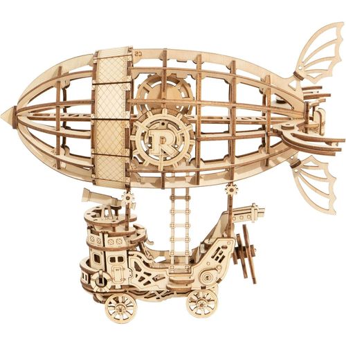 Puzzle 3d En Bois Modèle Blimp Pour Enfants 14+ Ou Adultes Pour Noël, Anniversaire Et Autres Cadeaux De Vacances, Jouets, Objets De Collection.