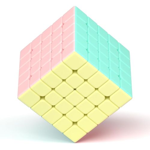 Macaron Speed Cube Magique Cube de Vitesse, sans Autocollant Magic Cube pour Débutants et Utilisateurs Avancés, Cadeau pour Enfants Les Adolescents Adultes(5x5x5)