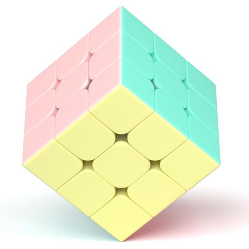 Macaron Speed Cube Magique Cube de Vitesse, sans Autocollant Magic Cube pour Débutants et Utilisateurs Avancés, Cadeau pour Enfants Les Adolescents Adultes(3x3x3)