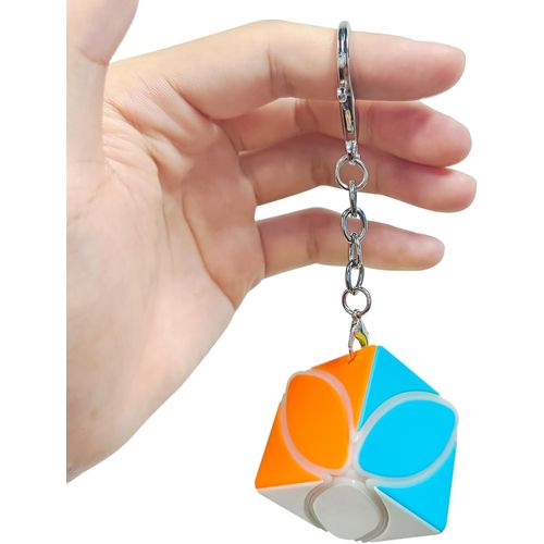 Mini Speed Cube Porte - clés Magique Cube de Vitesse, sans Autocollant Magic Cube pour Débutants et Utilisateurs Avancés, Cadeau pour Enfants Les Adolescents Adultes(Ivy)