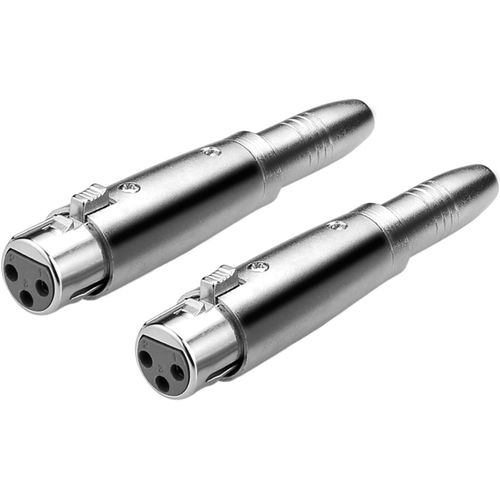 Adaptateur Jack XLR à 6,35 mm 1/4"" TRS stéréo femelle (XLR femelle à 6,35 mm femelle)