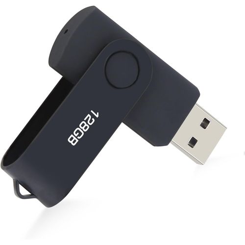 CLé USB 128Go, Cle USB 128Go Pen Drive USB 2.0 Mémoire Stick 128Go Thumb Drive pour PC, TV, Voiture, Ordinateur Portable etc (Noire)