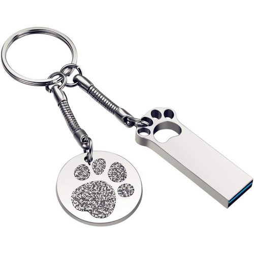 Clé USB 16 GB 32 GB 64 GB Haute Vitesse USB 3.0 Flash Drive avec Porte-clés, Métal Memory Stick U Disque Pen Drive Creative Cadeau (32GB)